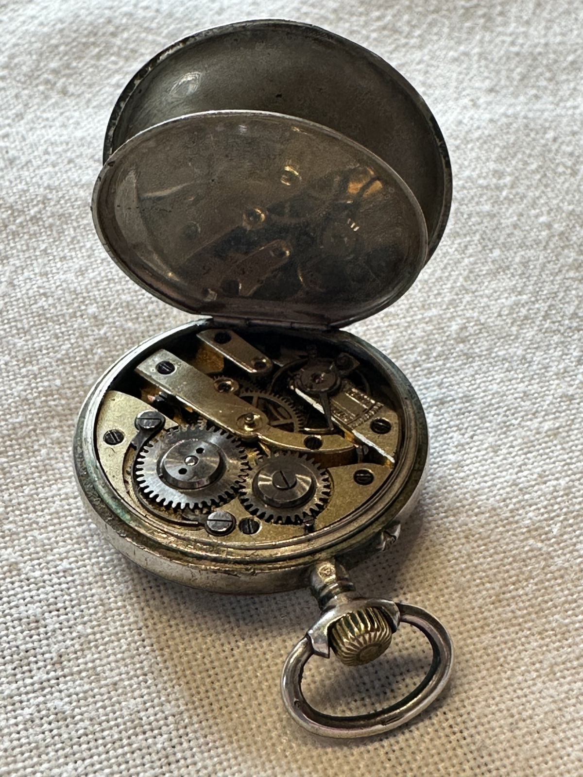 Antike Taschenuhr/Schützengrabenuhr