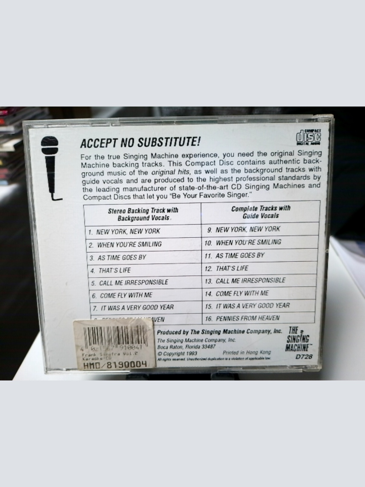 CD / Sing The Hits of Frank Sinatra Vol.2