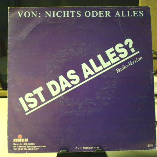 SINGLE / Nichts Oder Alles – Ist Das Alles?