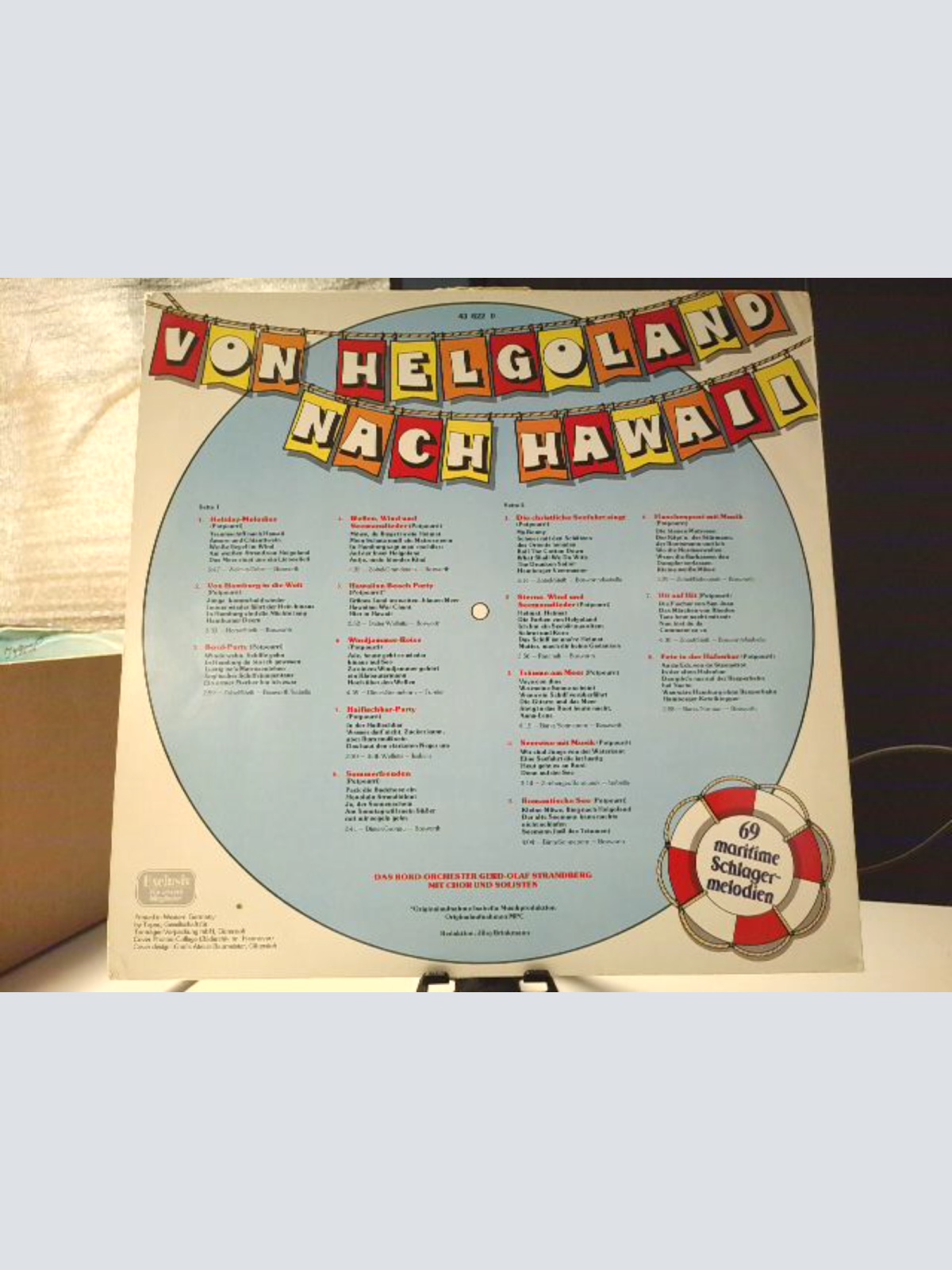 LP PICTURE DISC / Das Bord-Orchester Gerd-Olaf Strandberg Mit Chor Und Solisten – Von Helgoland Nach Hawaii