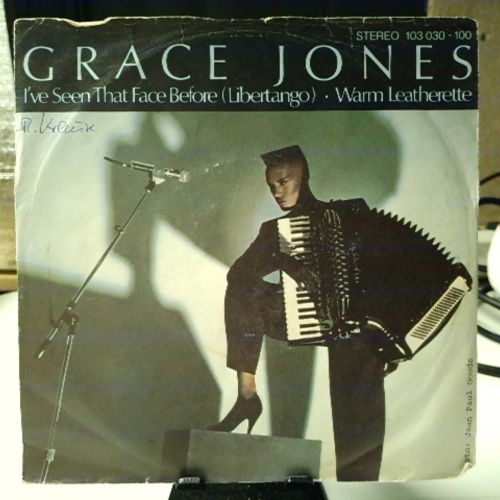 SINGLE / Grace Jones – I've Seen That Face Before (Libertango) / Warm Leatherette