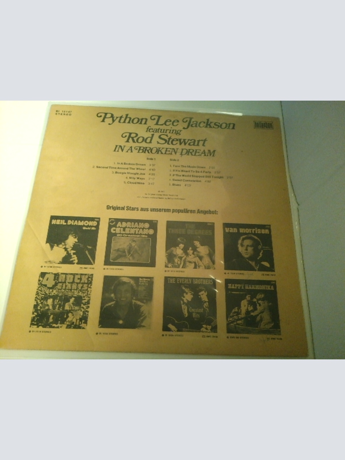 LP / Python Lee Jackson Featuring Rod Stewart – In A Broken Dream