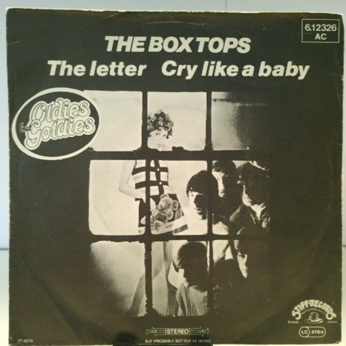 SINGLE / The Box Tops* – The Letter / Cry Like A Baby