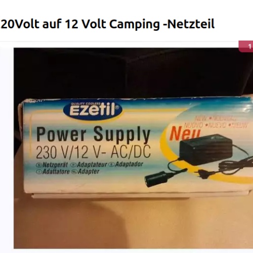Campingnetzteil 220v-12Volt