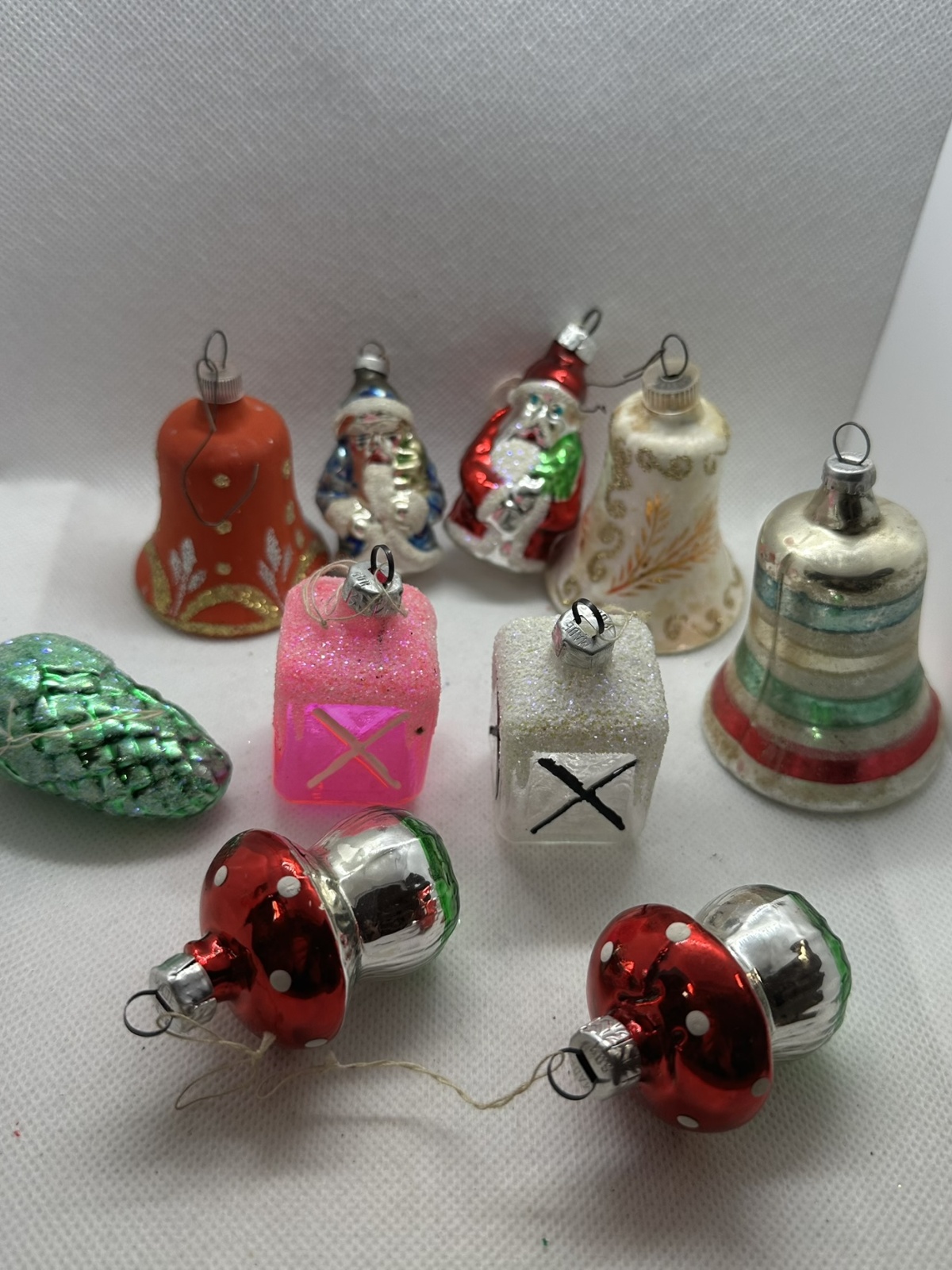 Konvolut vintage Christbaumschmuck Glasschmuck