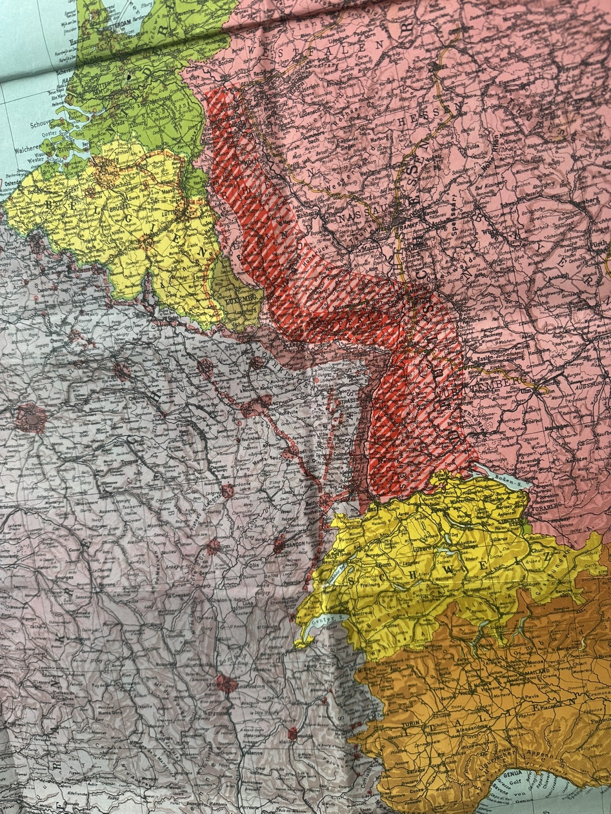 Der Nordseeraum und Westeuropa mit Westwall und Maginotlinie