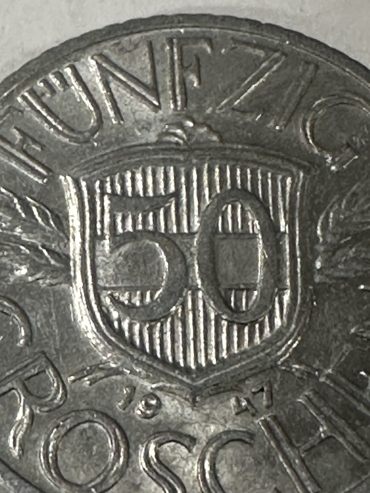 3 Münzen Österreich 1947