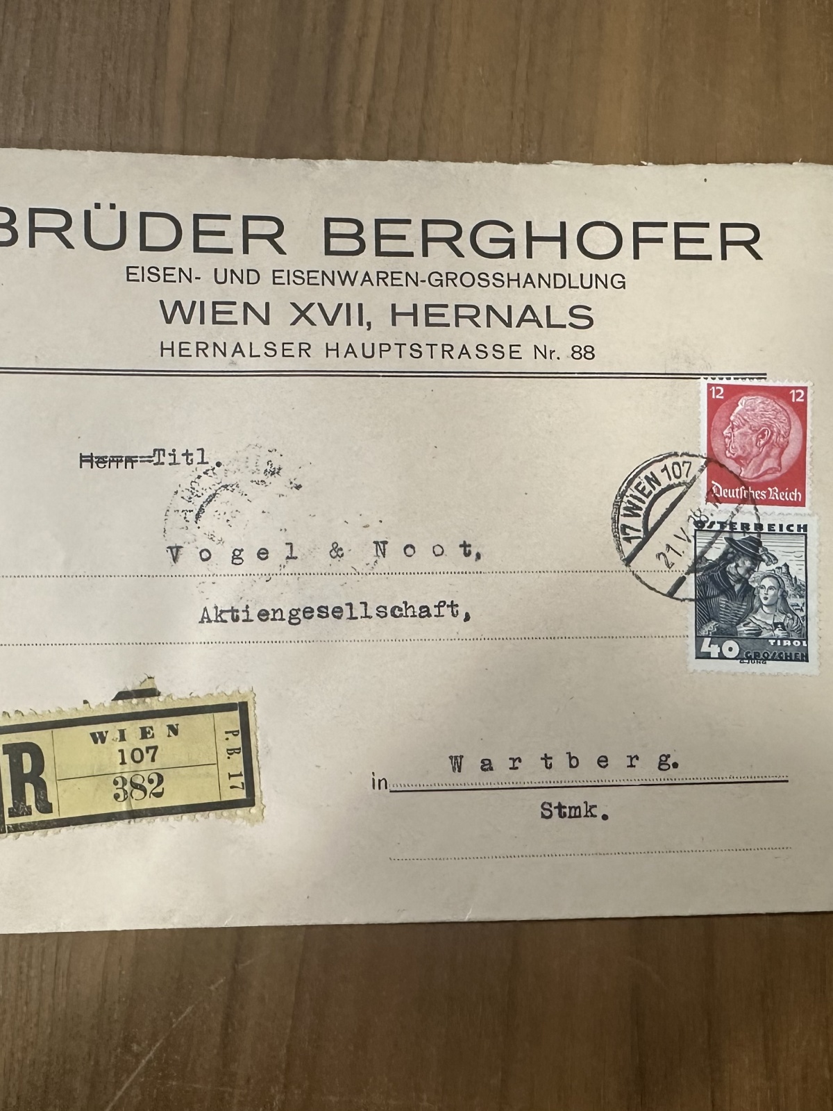 Unternehmen-Misch-Brief von 1938