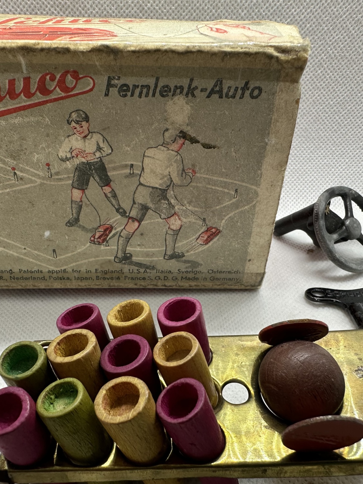 Schuco 3000 Patent Vorkrieg Germany Blechauto - funktioniert!