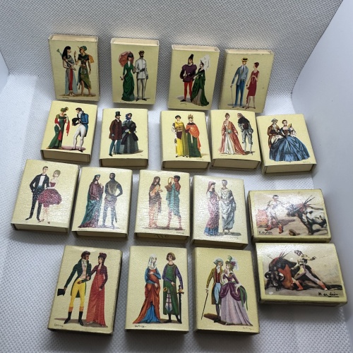 18 Stk. antike spanische Streichholzschachteln Fa. Fosforera