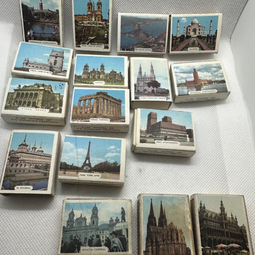 16 Stk. antike spanische Streichholzschachteln Fa. Fosforera