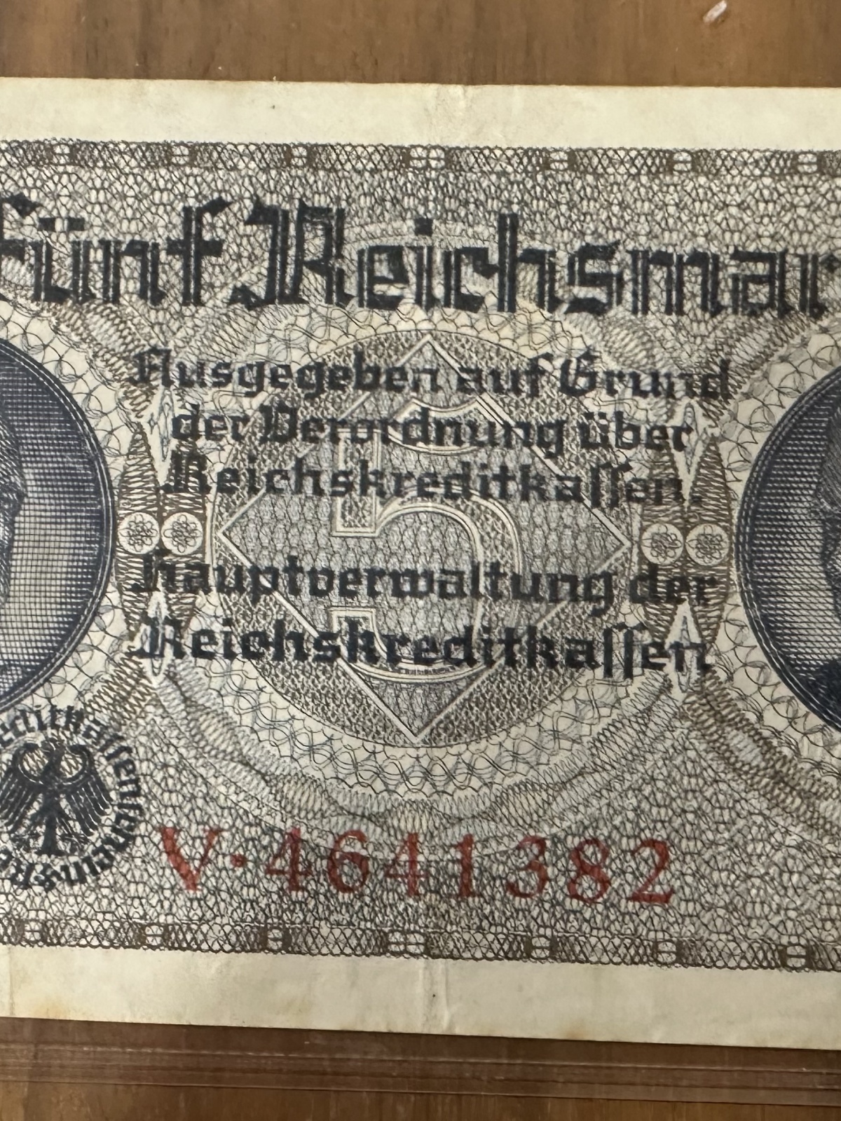 5 Reichsmarkbanknote
