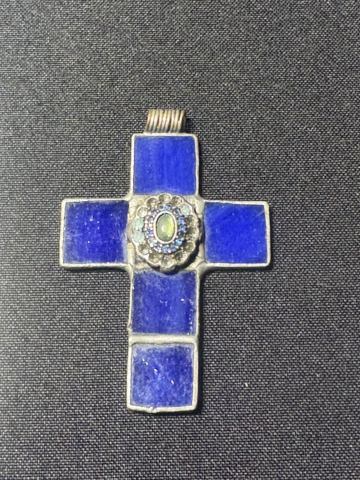 Antik Catholic Kreuz mit Steine