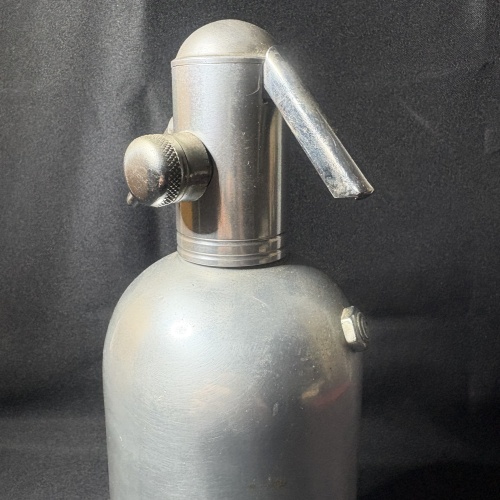 Vintage Siphon aus italienischem Edelstahl