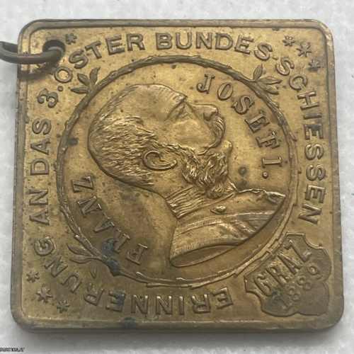 Schießmedaille Graz 1889