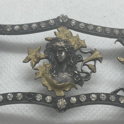 Wunderschöne antike Gürtelschnalle Jugendstil