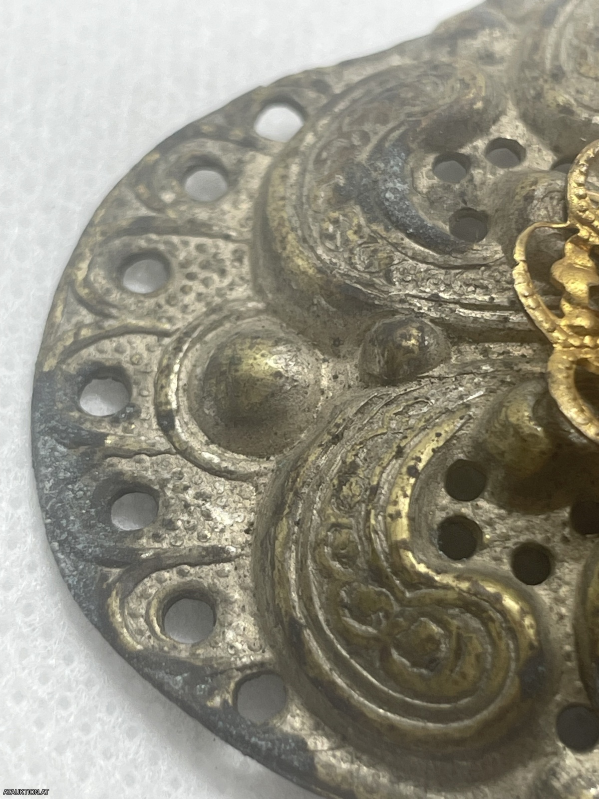 Jugendstil Gürtelschnalle fehlerhaft