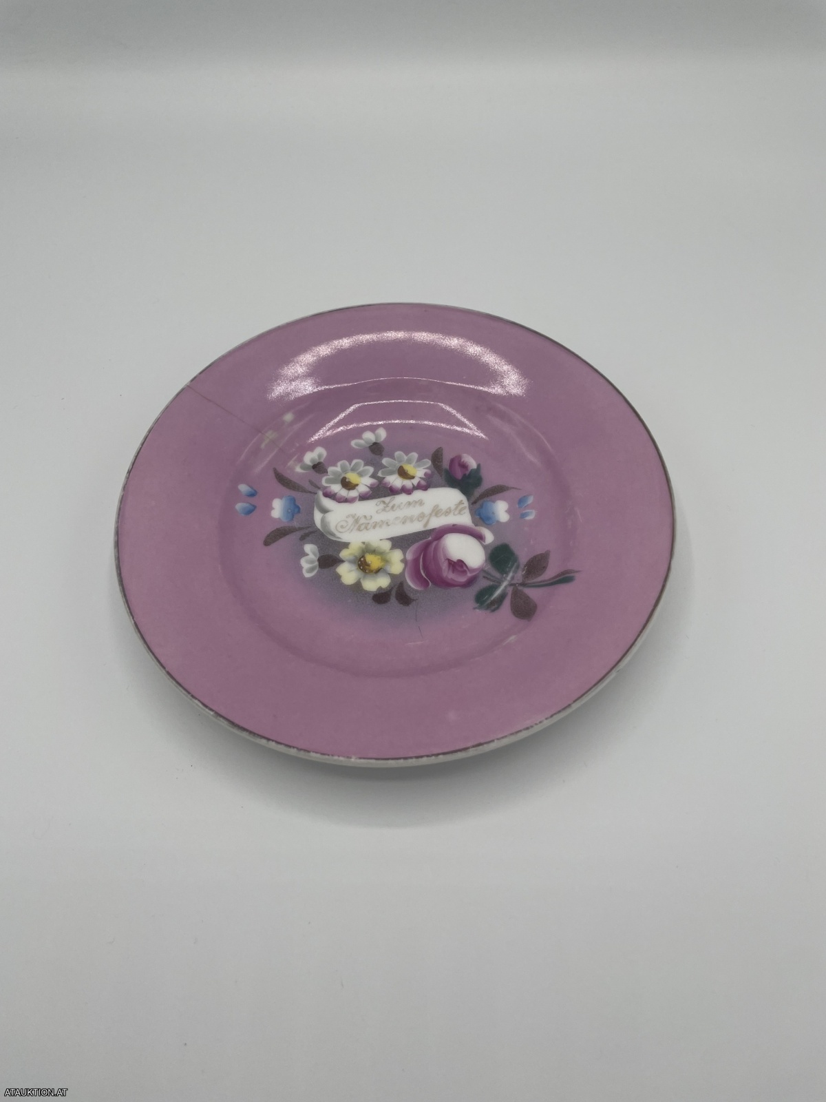 Sehr altes Teller "Zum Namensfeste"