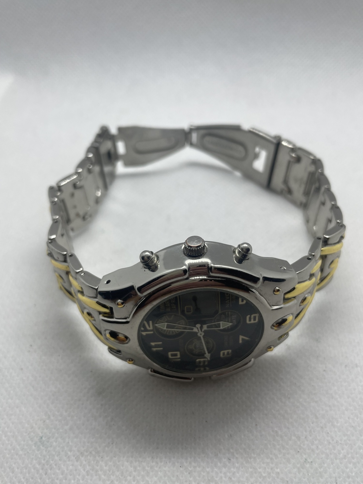 Alte Navox Chronograph Herren Armbanduhr analog und digital