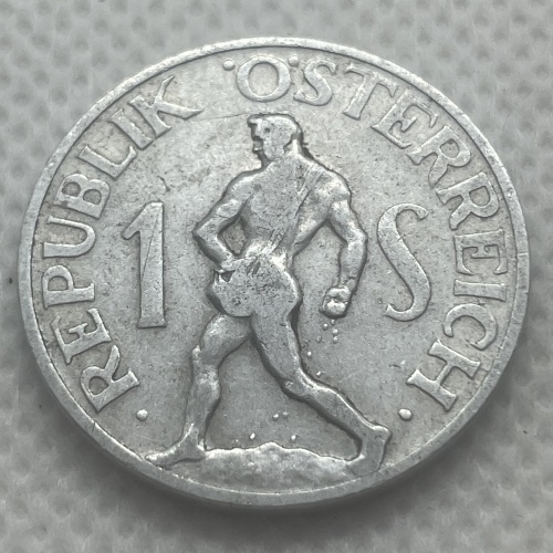 1 Schilling Österreich Münze 1947