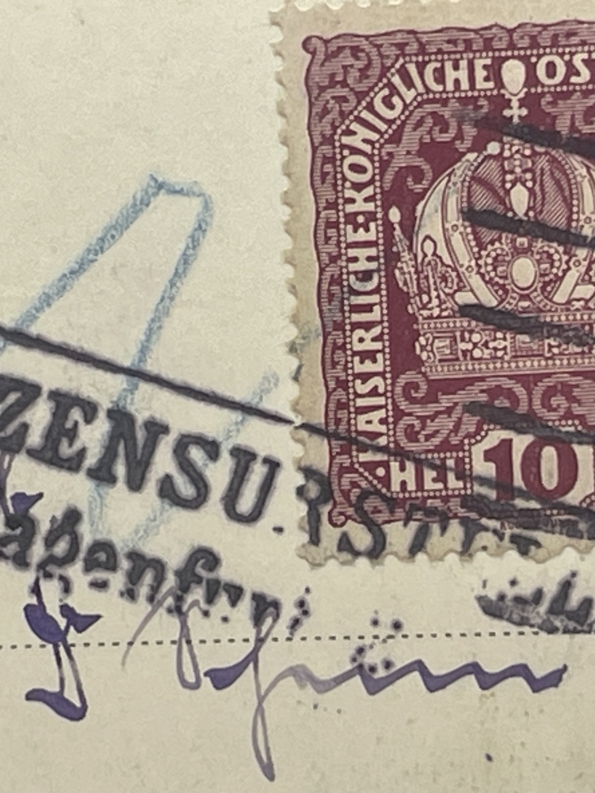 AK Klagenfurt Musiksäle 1917