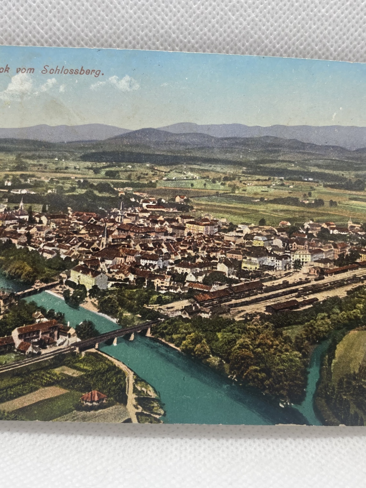 AK Cilli - Blick vom Schlossberg (Slowenien, Celje) 1913