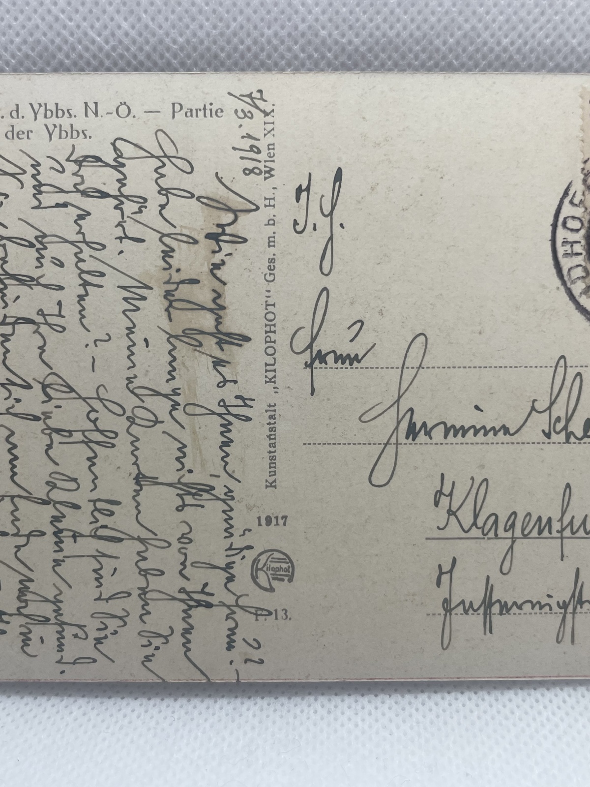 AK Waidhofen a.d. Ybbs 1918