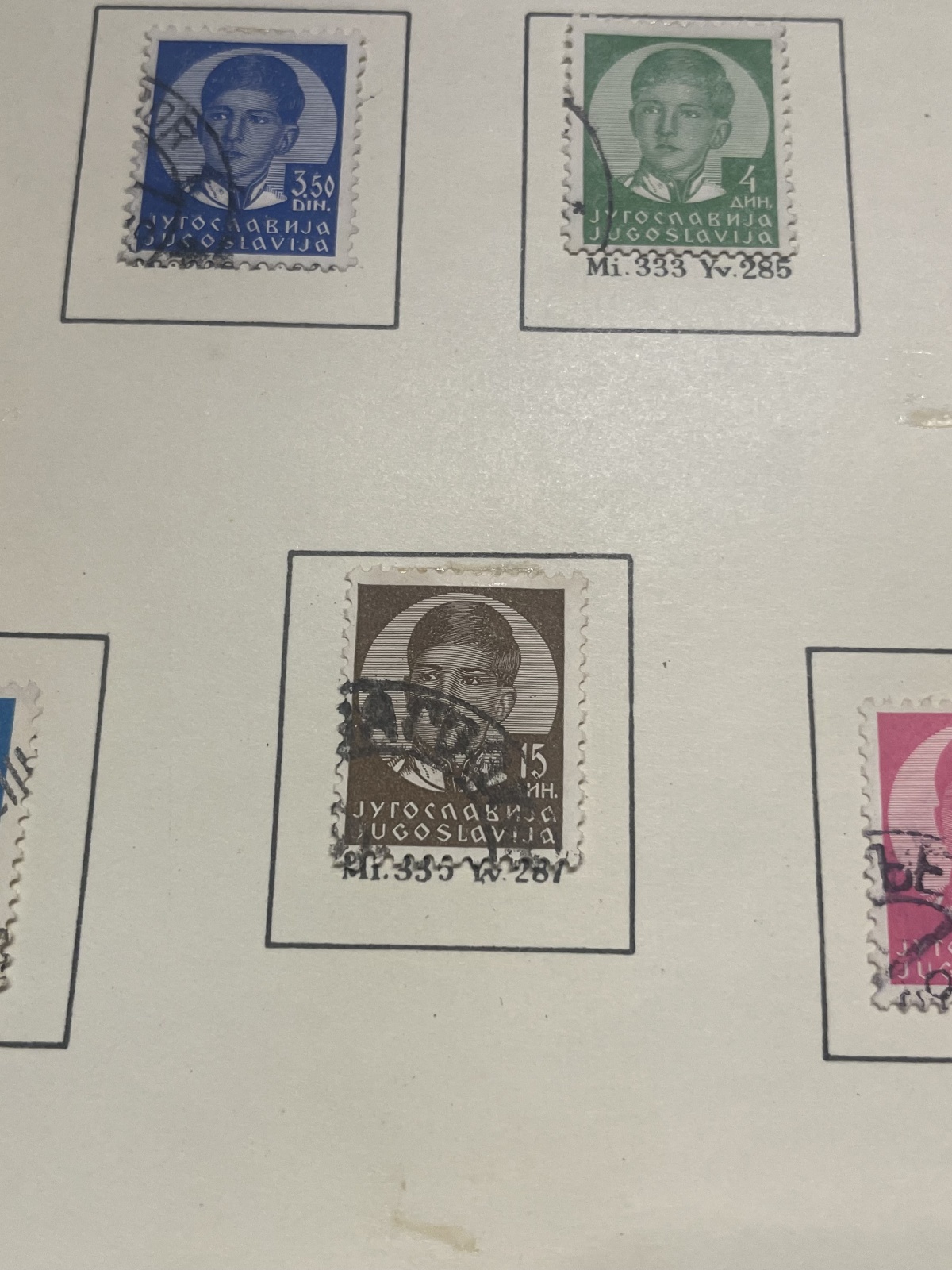 Jugoslawische Briefmarken