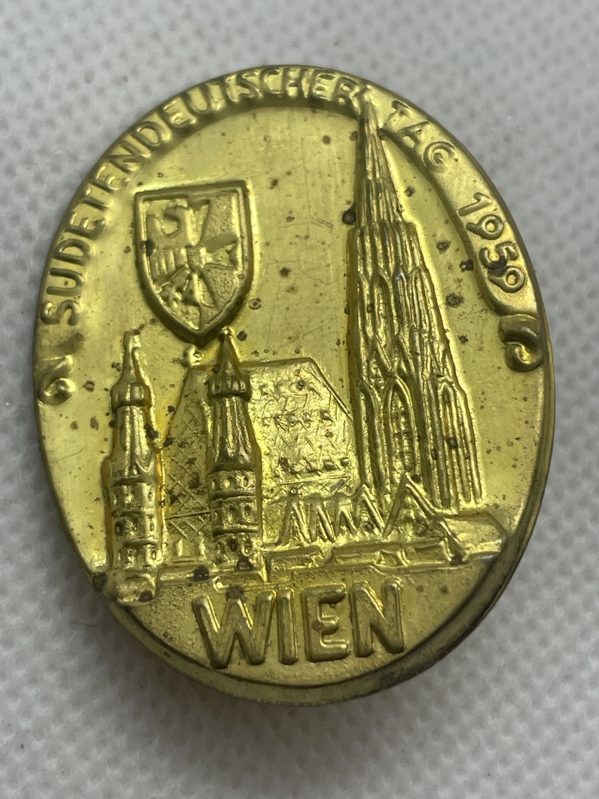 Abzeichen Spange Sudetendeutscher Tag 1959 Wien