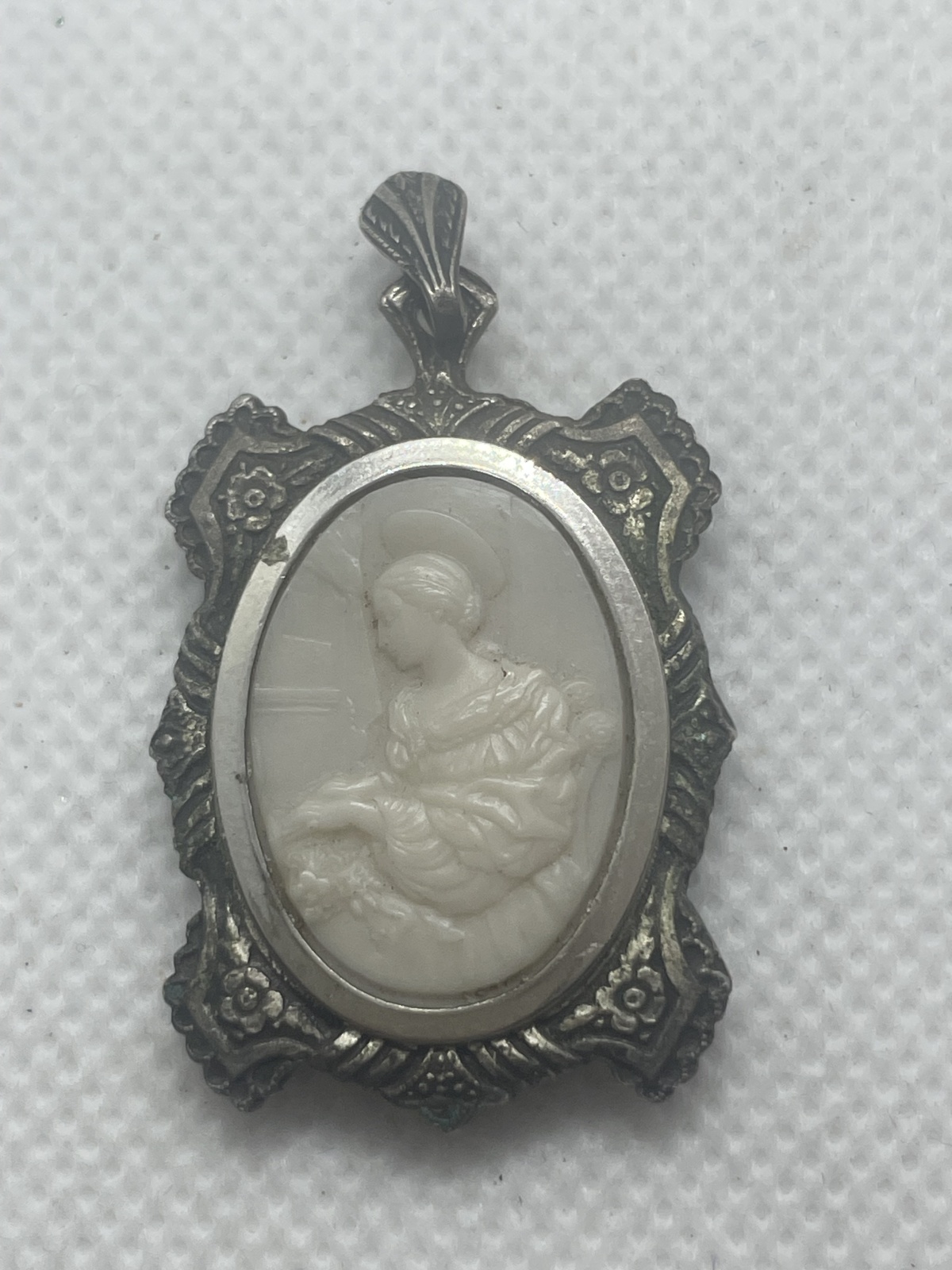 Vintage Terra Catacombe Callisto Roma/ religiöser Anhänger für Halskette