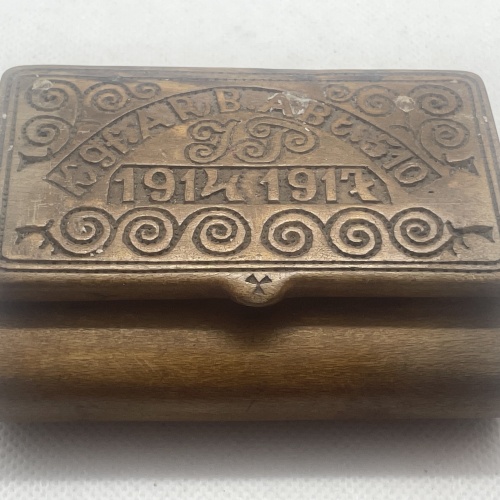 Tabakdose aus dem 1.Weltkrieg - Kgf.ARB.ARt.510 - 1914 1917