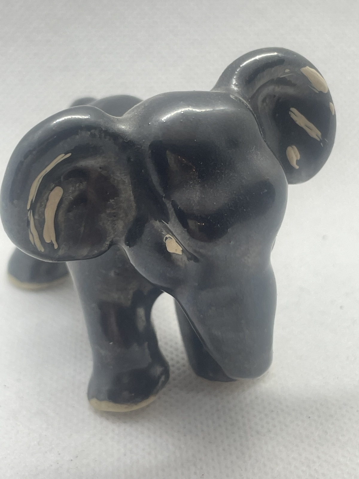 Seltene Mürztaler Keramik - Elefant schwarz