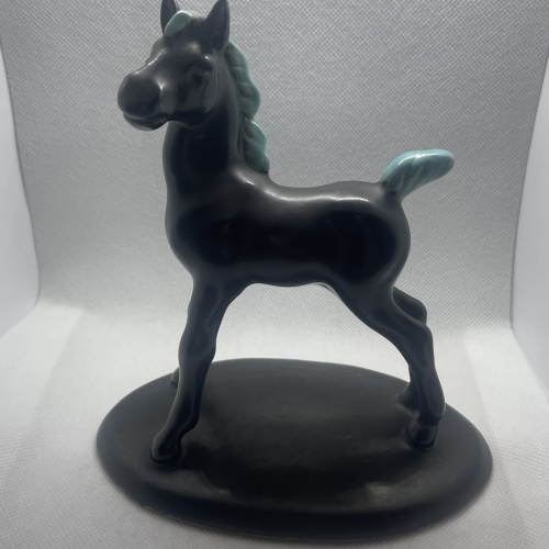 Seltene Mürztaler Keramik - Pferd groß am Sockel