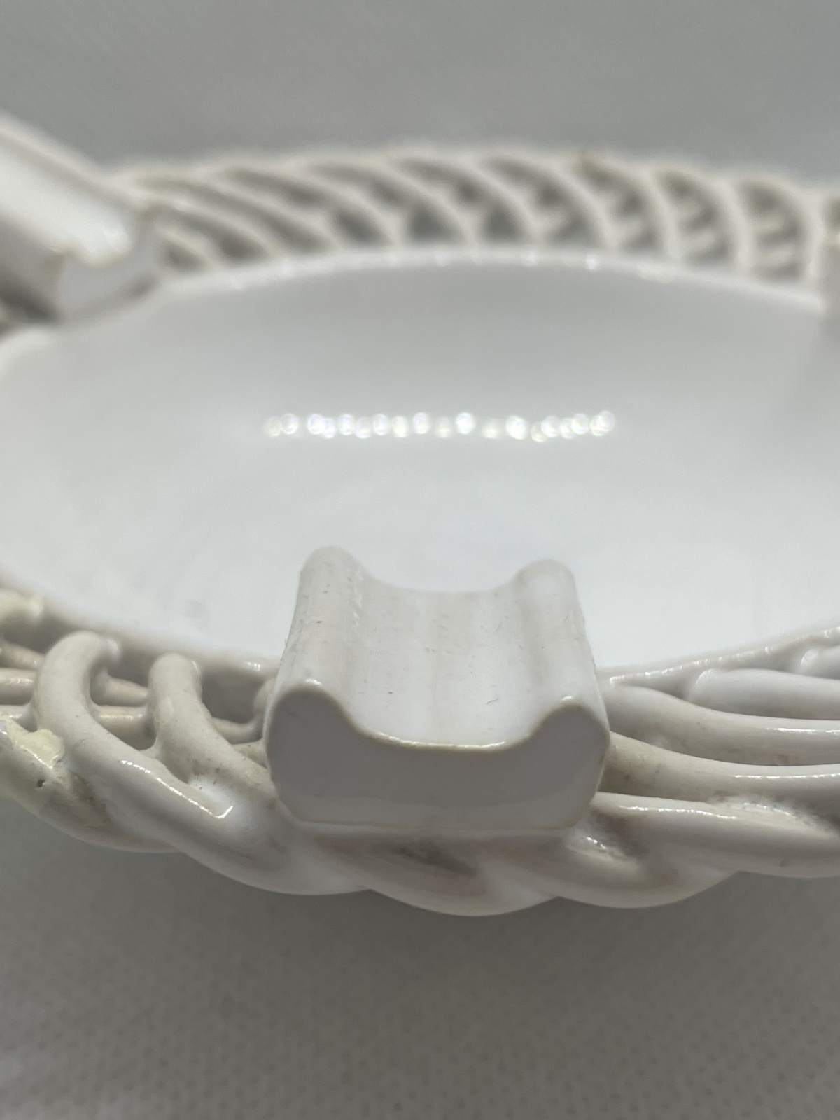 Seltene Mürztaler Keramik - Aschenbecher Flechtkeramik