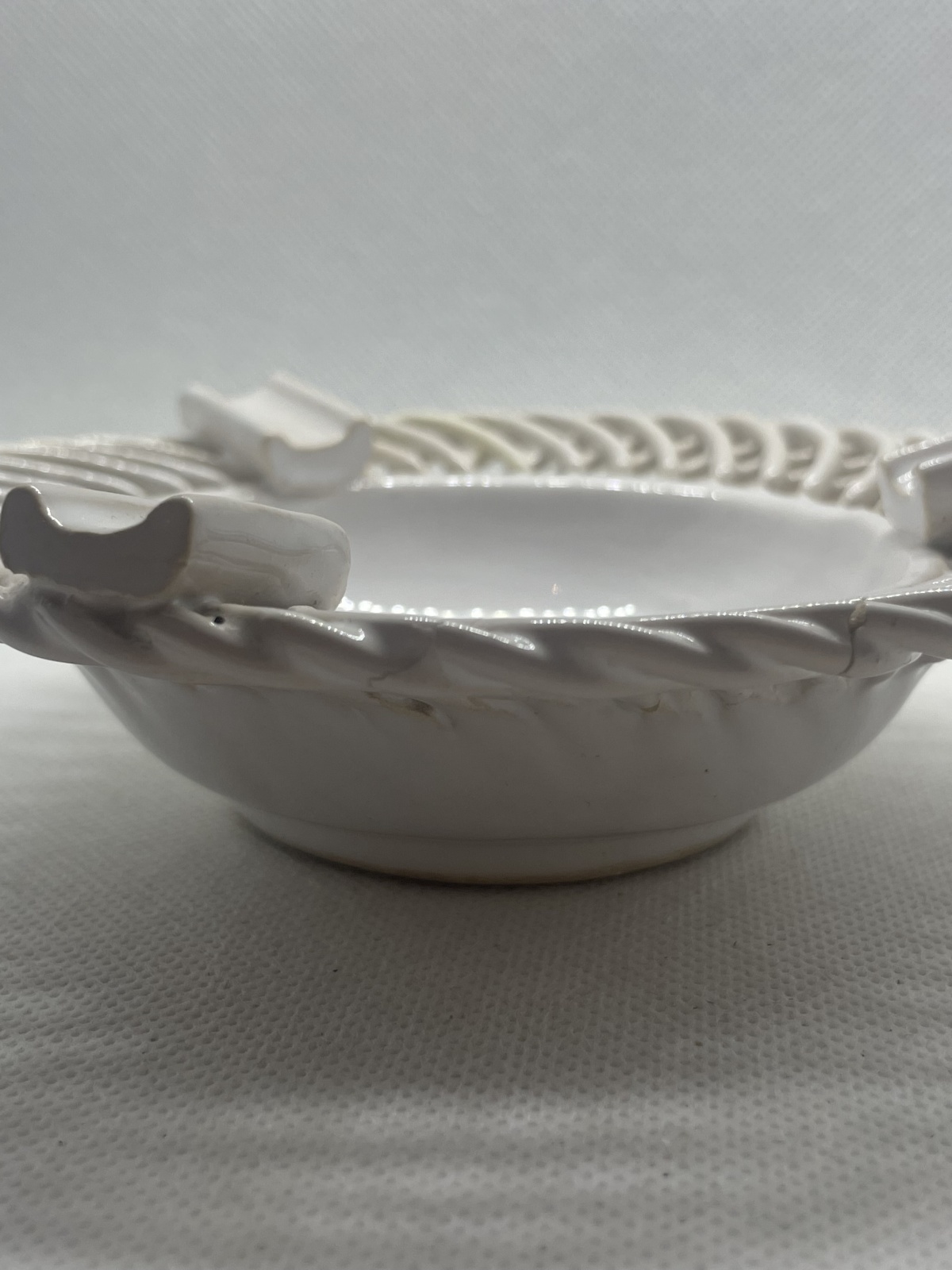 Seltene Mürztaler Keramik - Aschenbecher Flechtkeramik