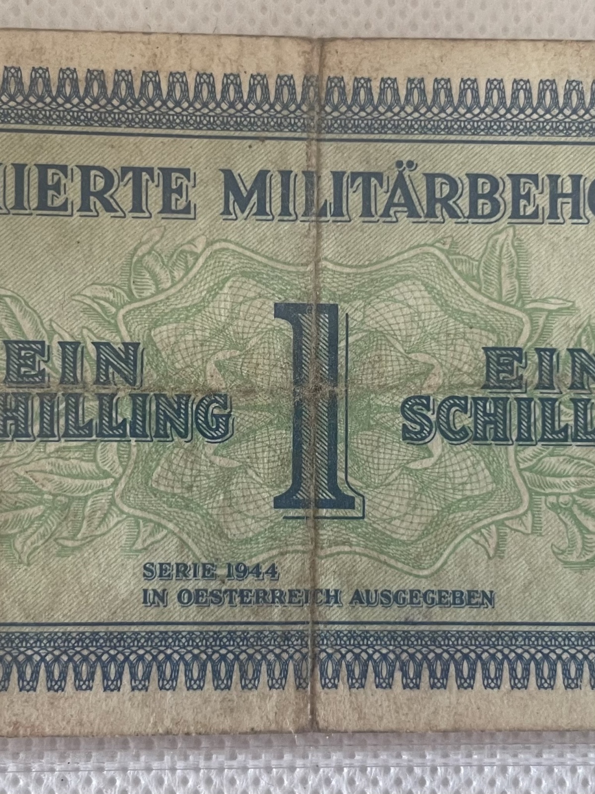 Ein Schilling Serie 1944 Alliierte Militärbehörde