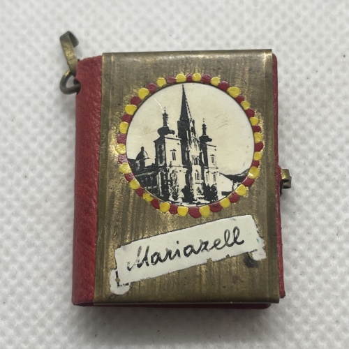 Antikes Religiöses Mariazell Buch Mitbringsel Anhänger mit Bildern