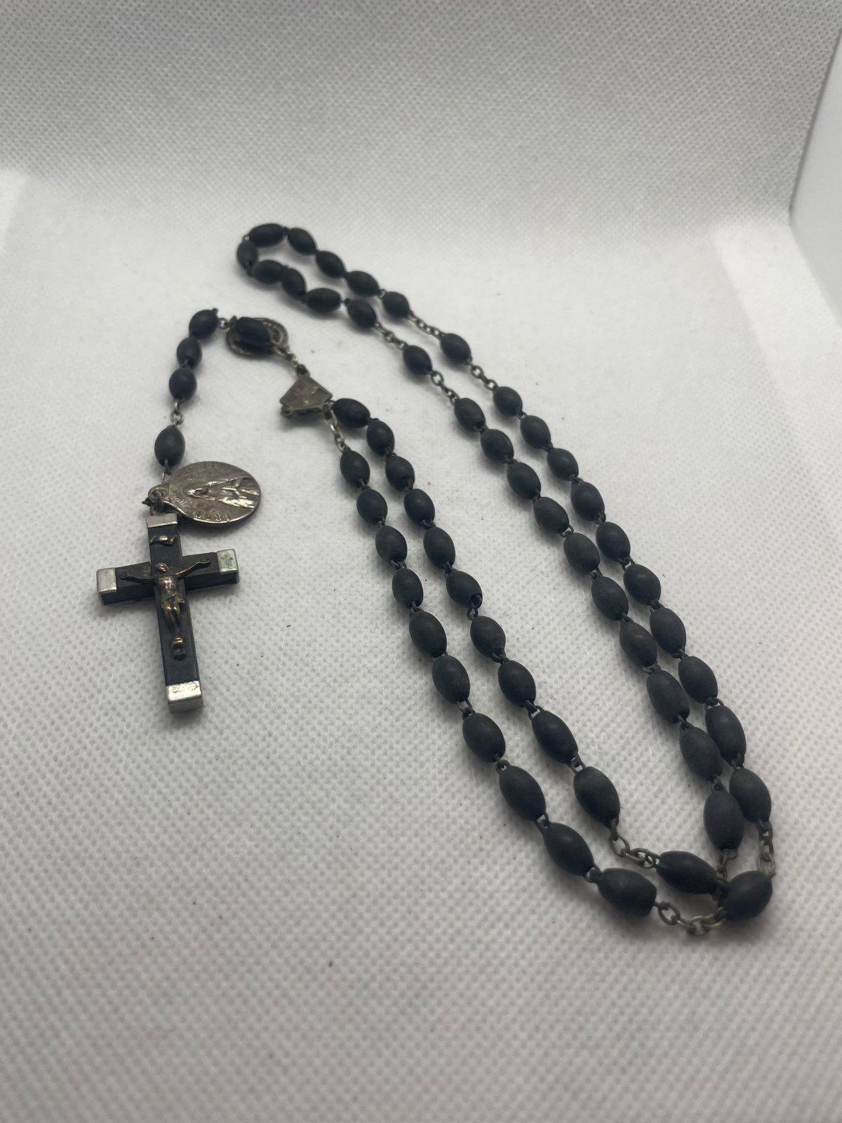 Antiker französischer Rosenkranz mit Zuhang 2.Hälfte 19.Jhdt.