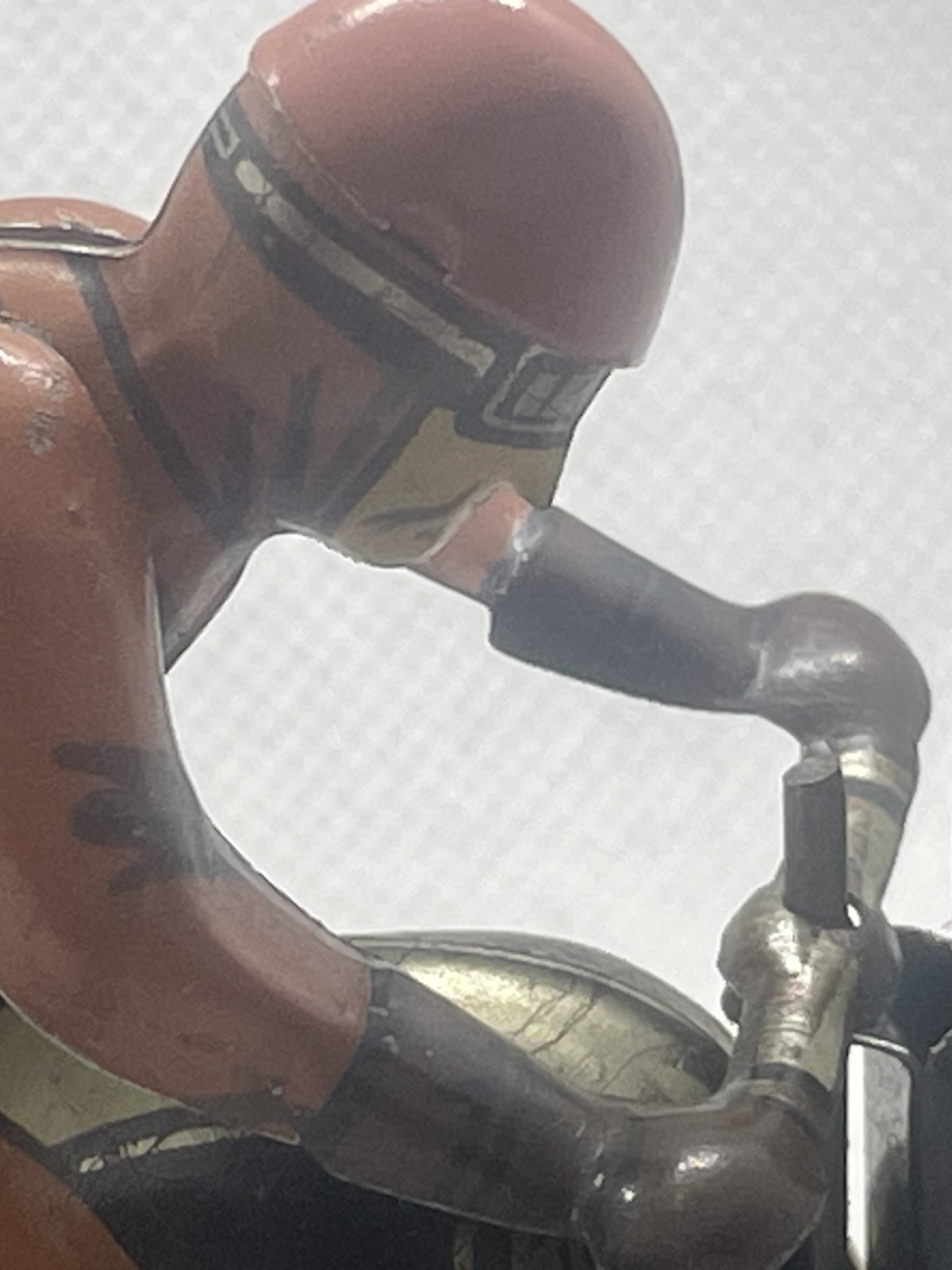 CKO Kellermann Blechspielzeug Motorradfahrer,  Nr.353, 40er Jahren US Zone - mit Schlüssel - fährt!!!