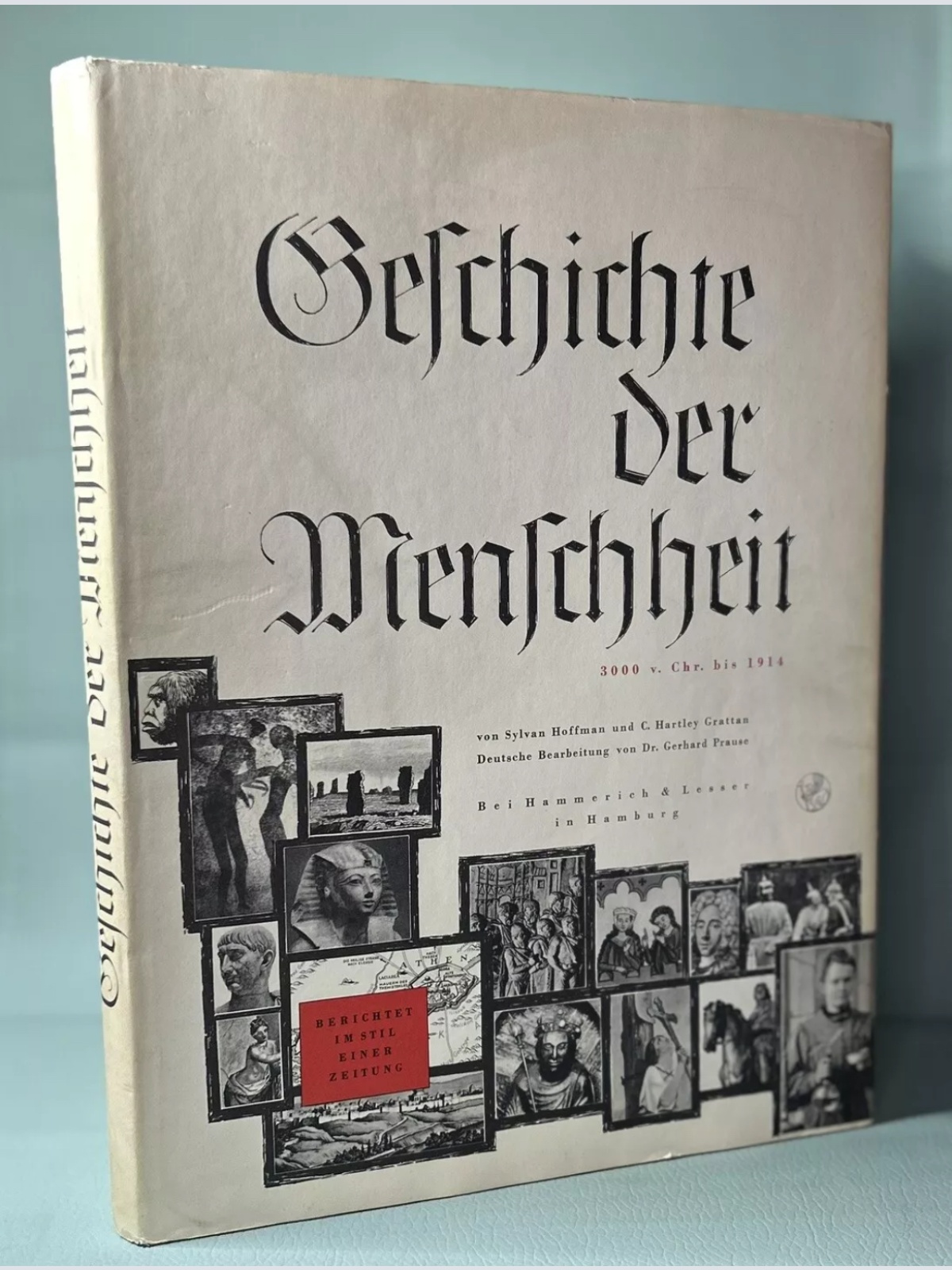 1966 Geschichte der Welt in Zeitungsschlagzeilen Seltenes antikes Buch