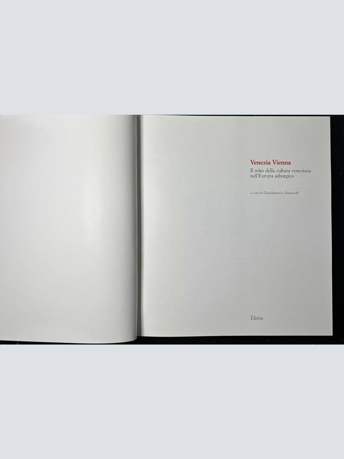 Electa-Buch Venedig Wien: Der Mythos der venezianischen Kultur im habsburgischen Europa 1983