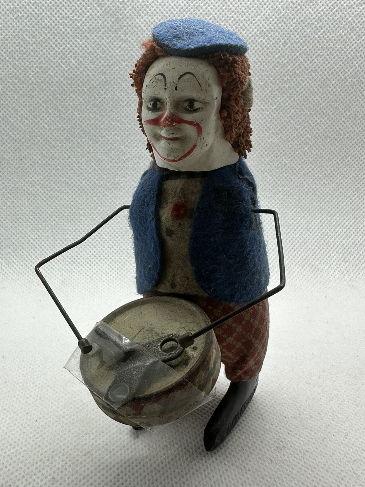 Rarität - Schuco Clown mit Trommel - Arme fehlen