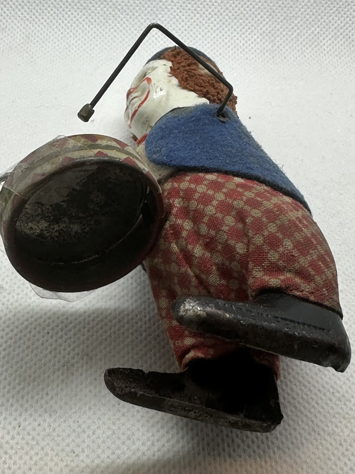 Rarität - Schuco Clown mit Trommel - Arme fehlen