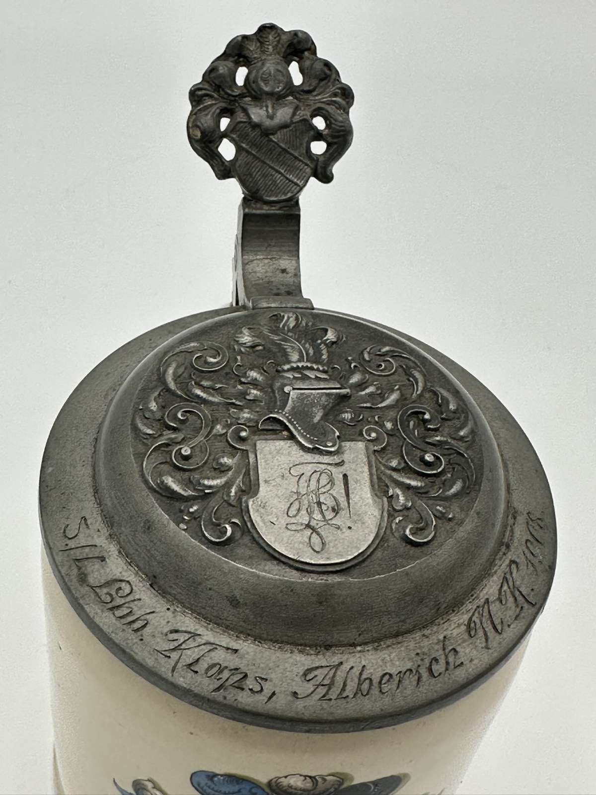 Wunderschöner Studentenkrug von 1908