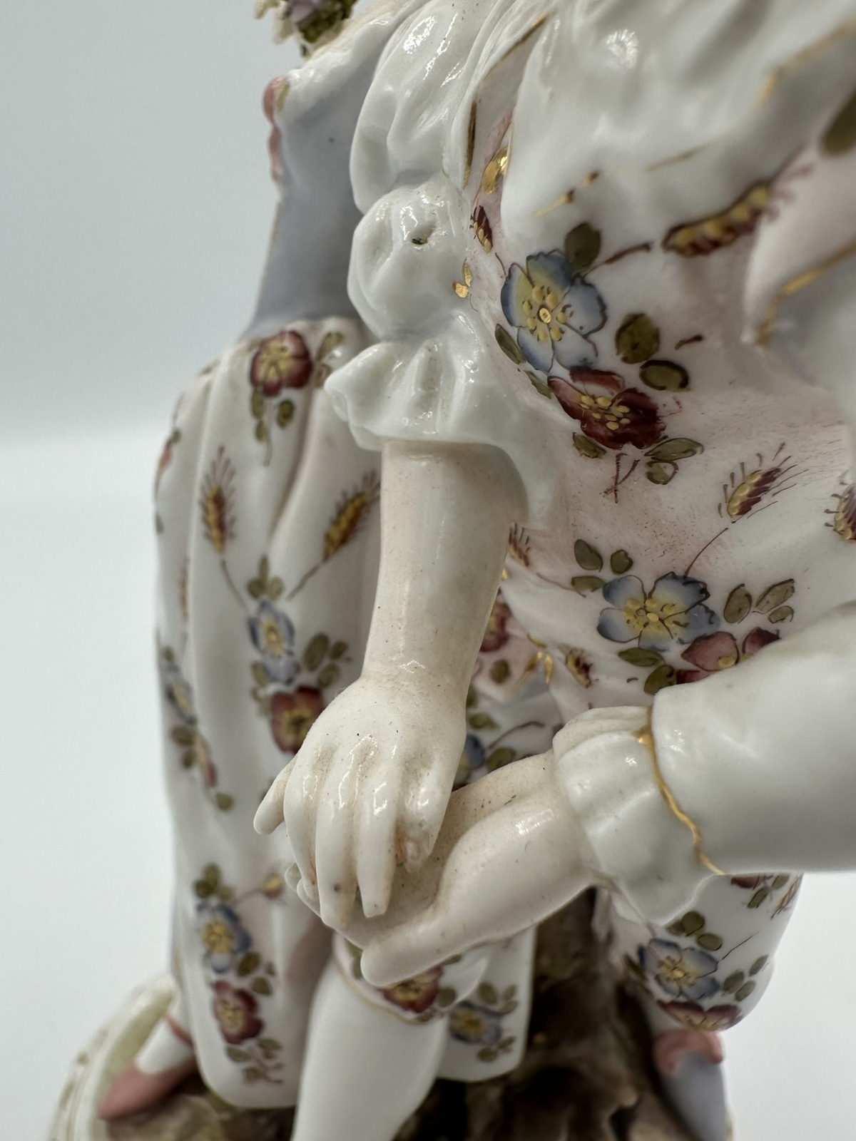 Antike Porzellan Figur tanzendes Pärchen Rudolstadt Volkstedt Eckert Thüringen