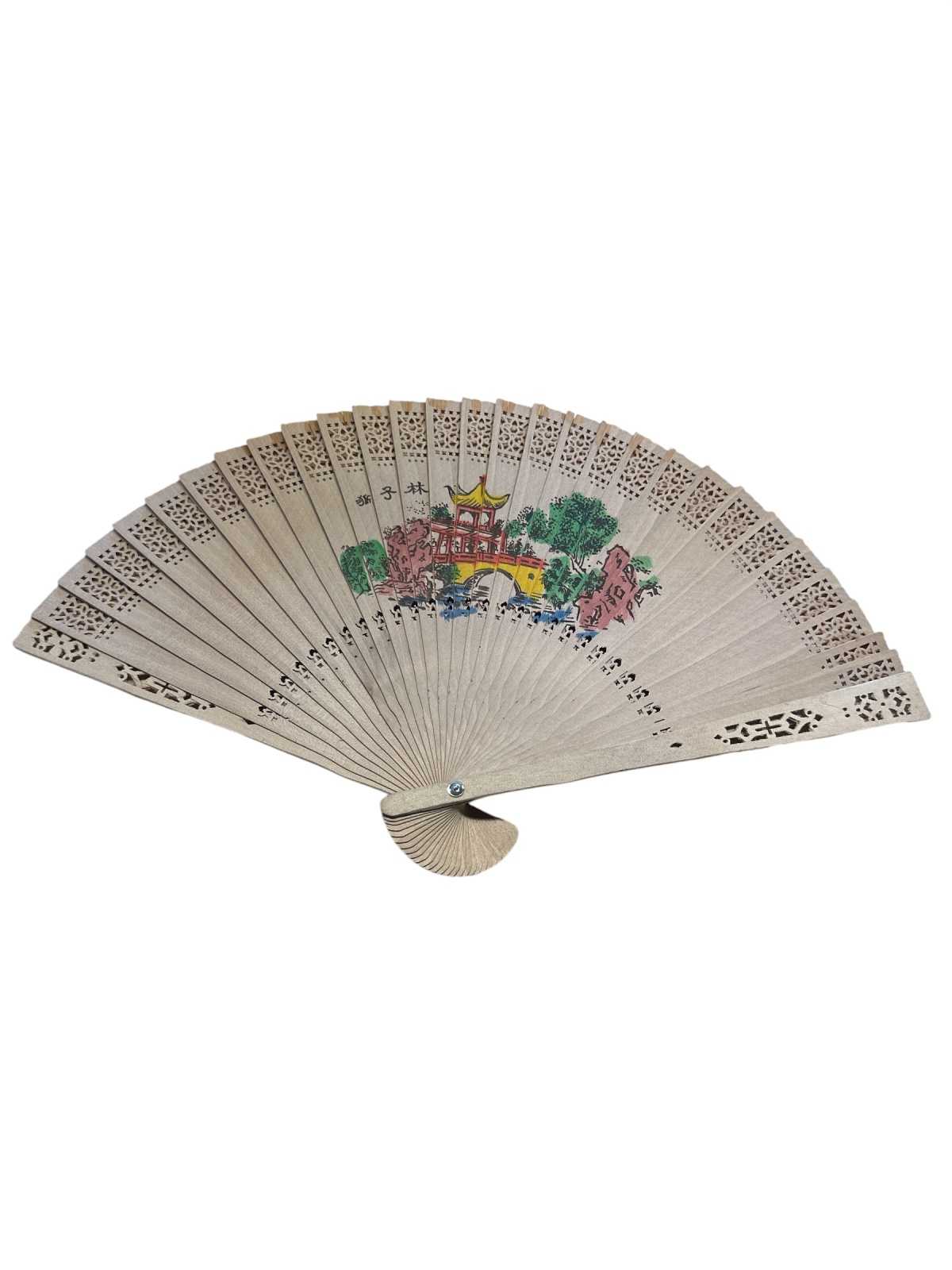 Chinesischer alter Holzfächer