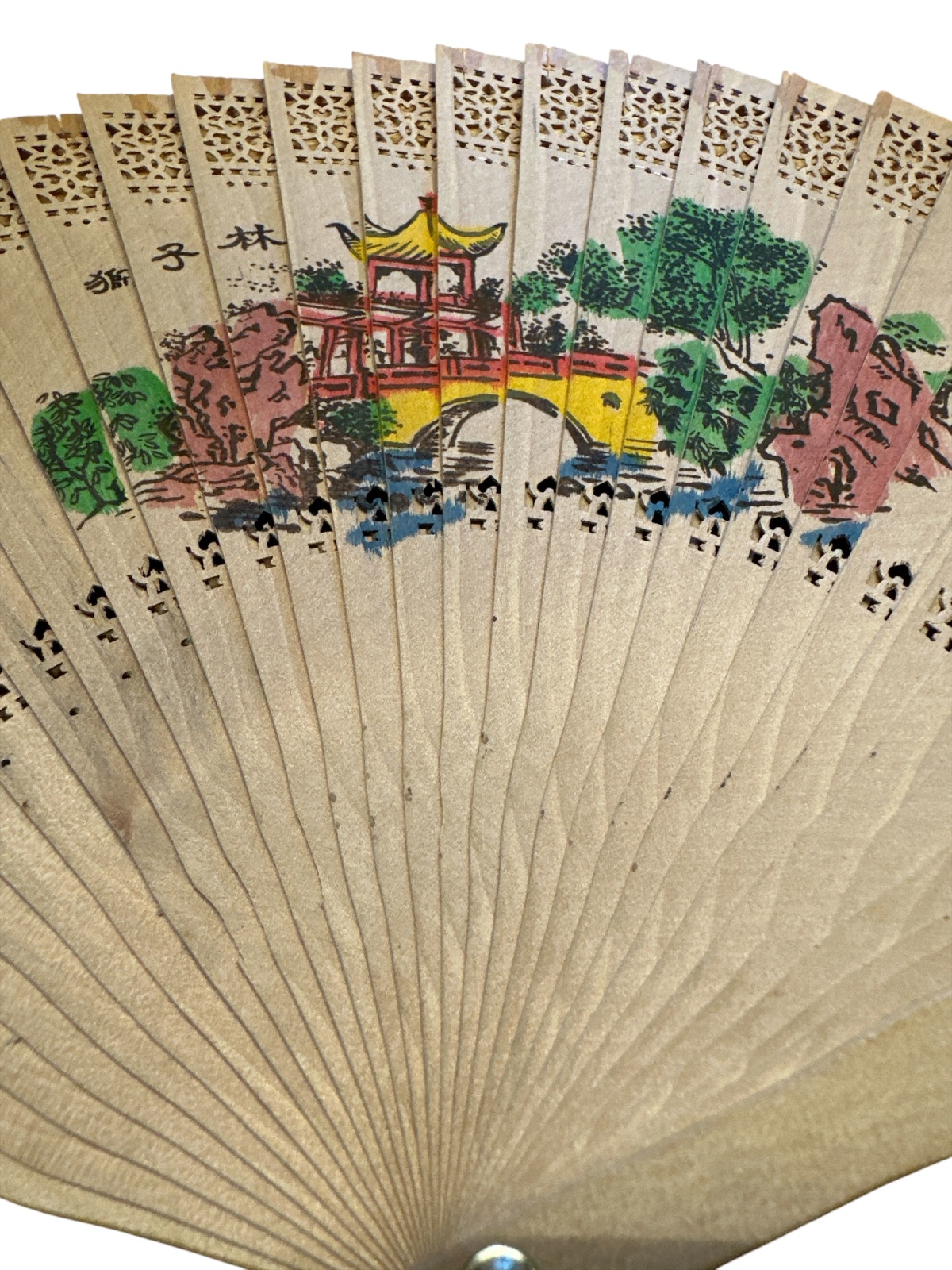 Chinesischer alter Holzfächer