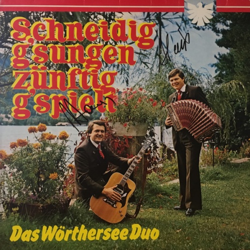 LP / Das Wörthersee Duo ‎– Schneidig G'Sungen Zünftig G'Spielt
