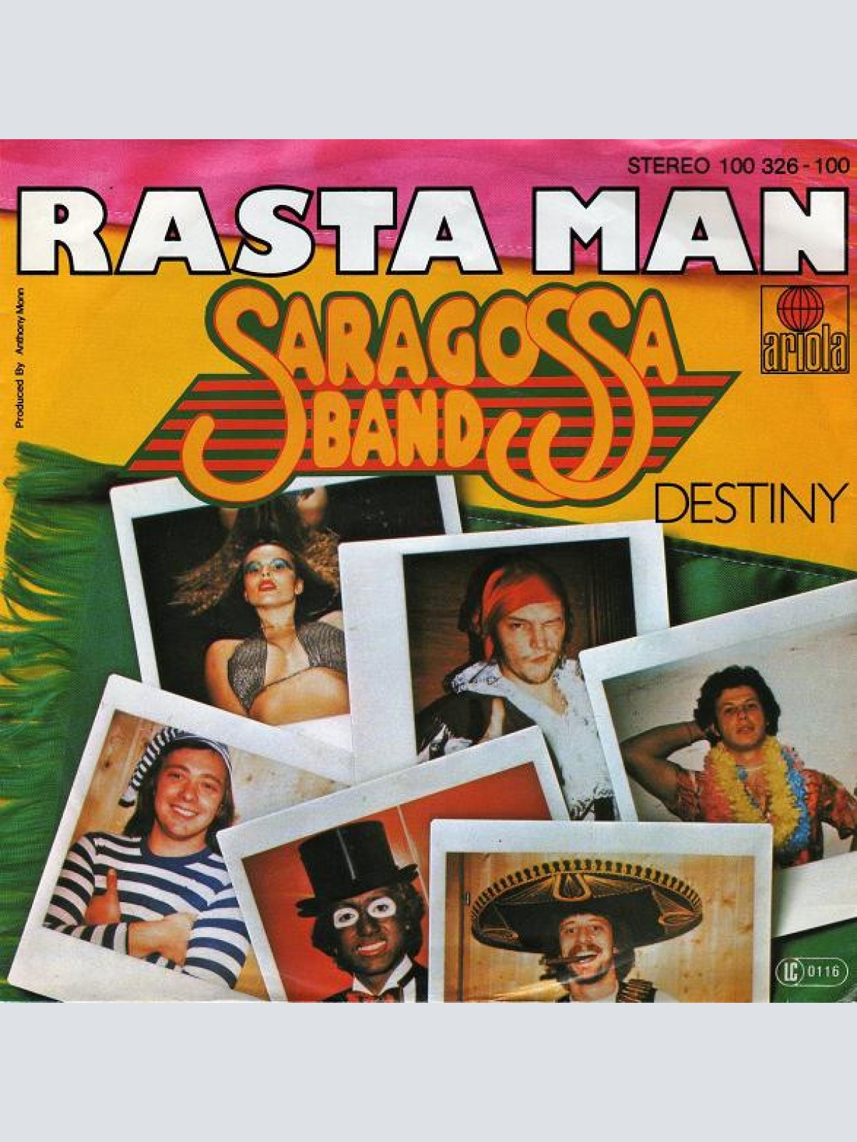 SINGLE / Saragossa Band ‎– Rasta Man