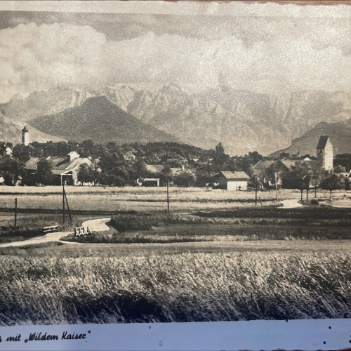 Moorbad Aibling mit Wildem Kaiser - Feldpost